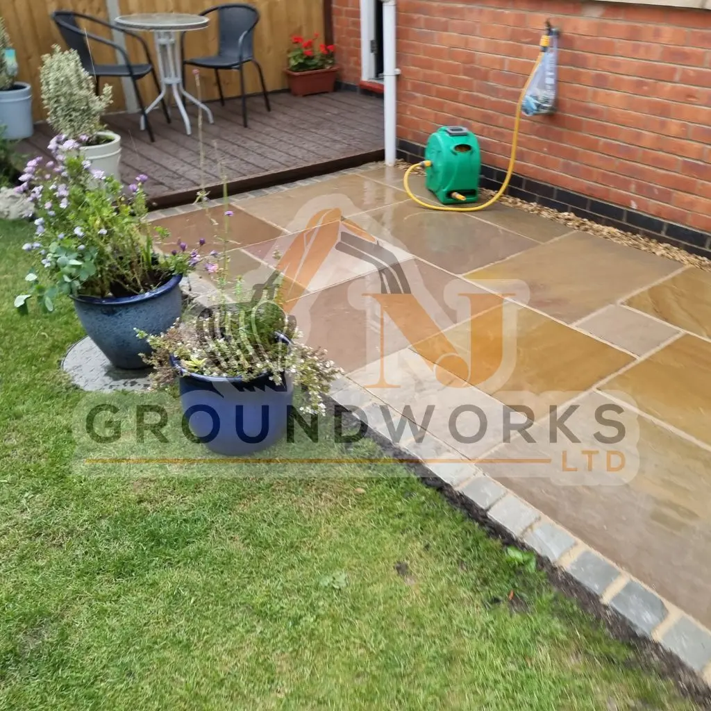 NJ groundworks porcelain patio paving slabs peterborough natural patio sandstone mix pack cheap block garden transformation cheap landscaping