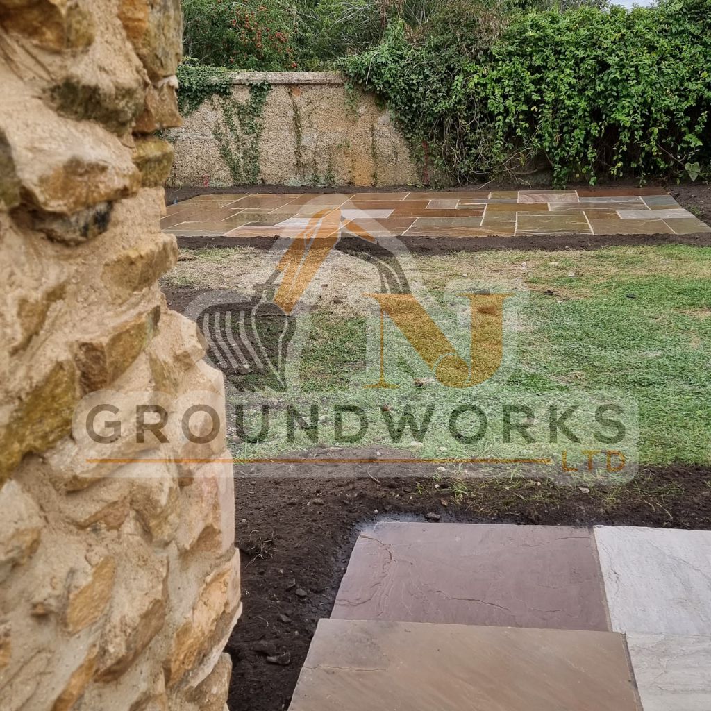 NJ groundworks porcelain patio paving slabs peterborough natural patio sandstone mix pack cheap block garden transformation cheap landscaping
