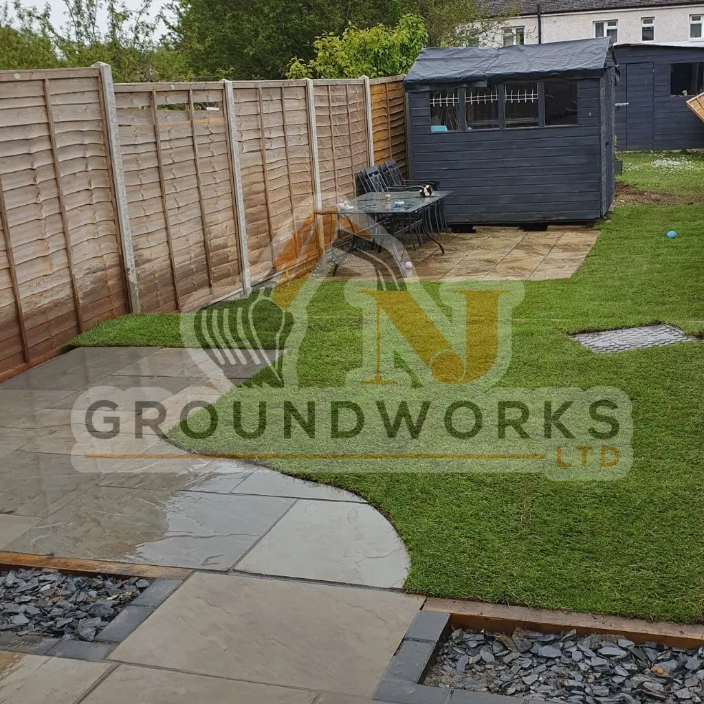 NJ groundworks porcelain patio paving slabs peterborough natural patio sandstone mix pack cheap block garden transformation cheap landscaping