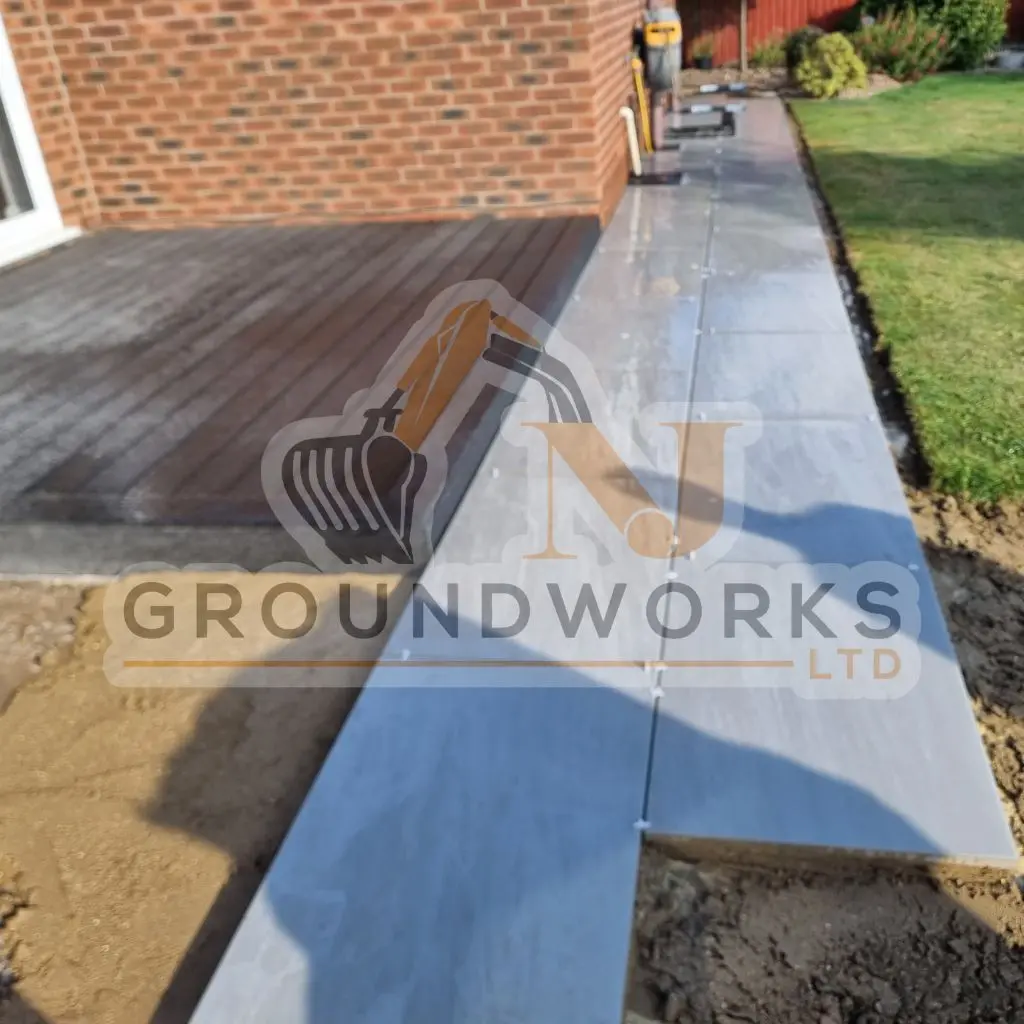 NJ groundworks porcelain patio paving slabs peterborough natural patio sandstone mix pack cheap block garden transformation cheap landscaping
