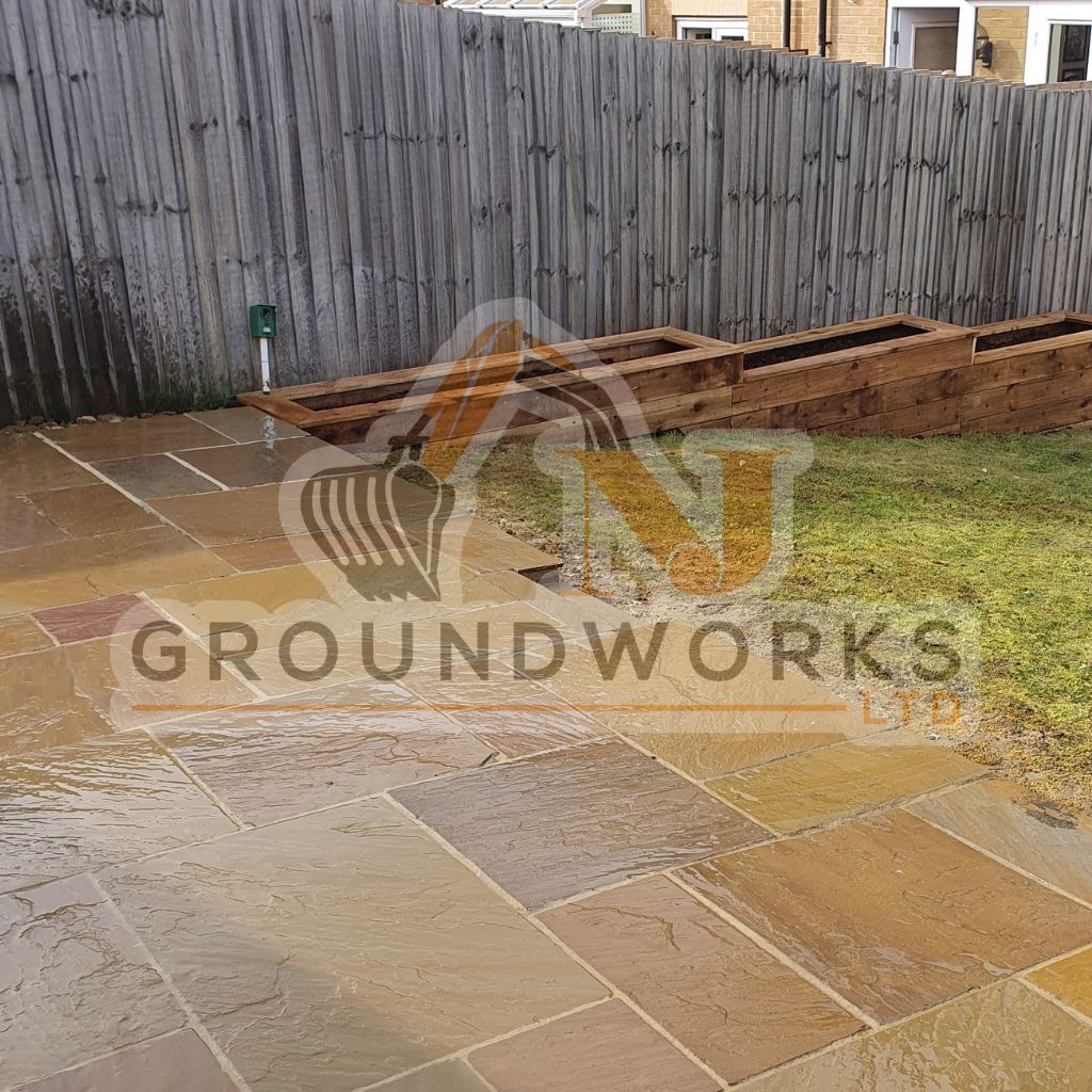 NJ groundworks porcelain patio paving slabs peterborough natural patio sandstone mix pack cheap block garden transformation cheap landscaping