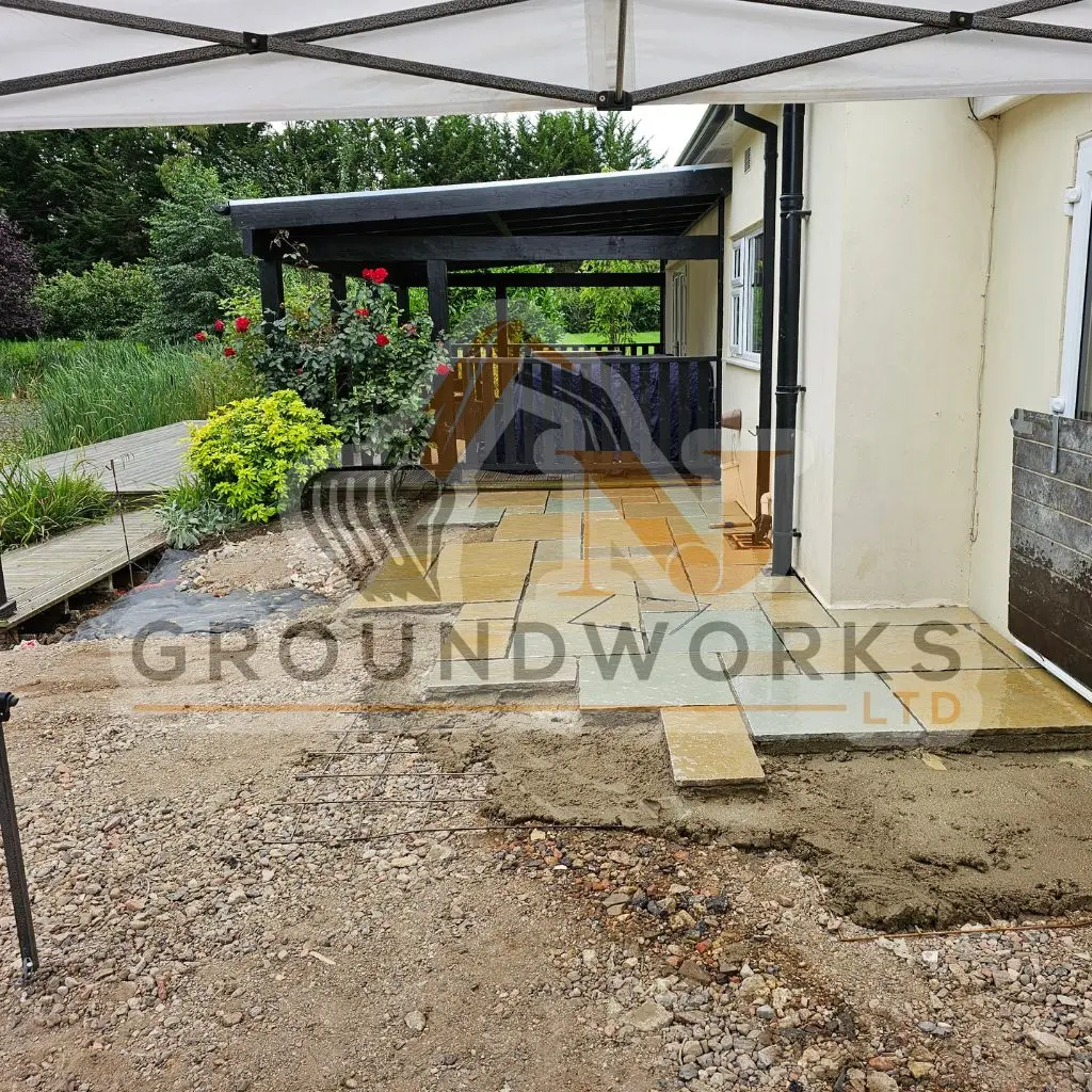 NJ groundworks porcelain patio paving slabs peterborough natural patio sandstone mix pack cheap block garden transformation cheap landscaping