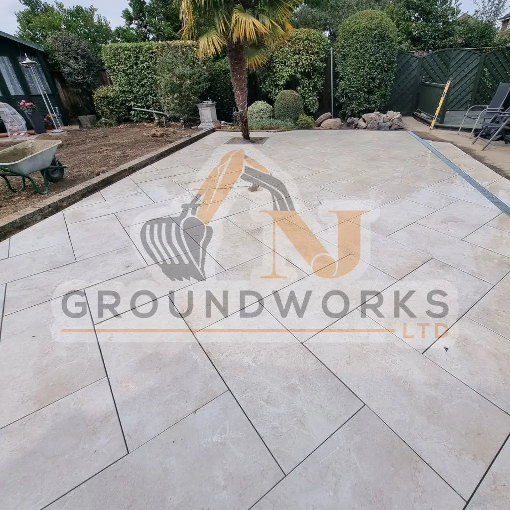 NJ groundworks porcelain patio paving slabs peterborough natural patio sandstone mix pack cheap block garden transformation cheap landscaping