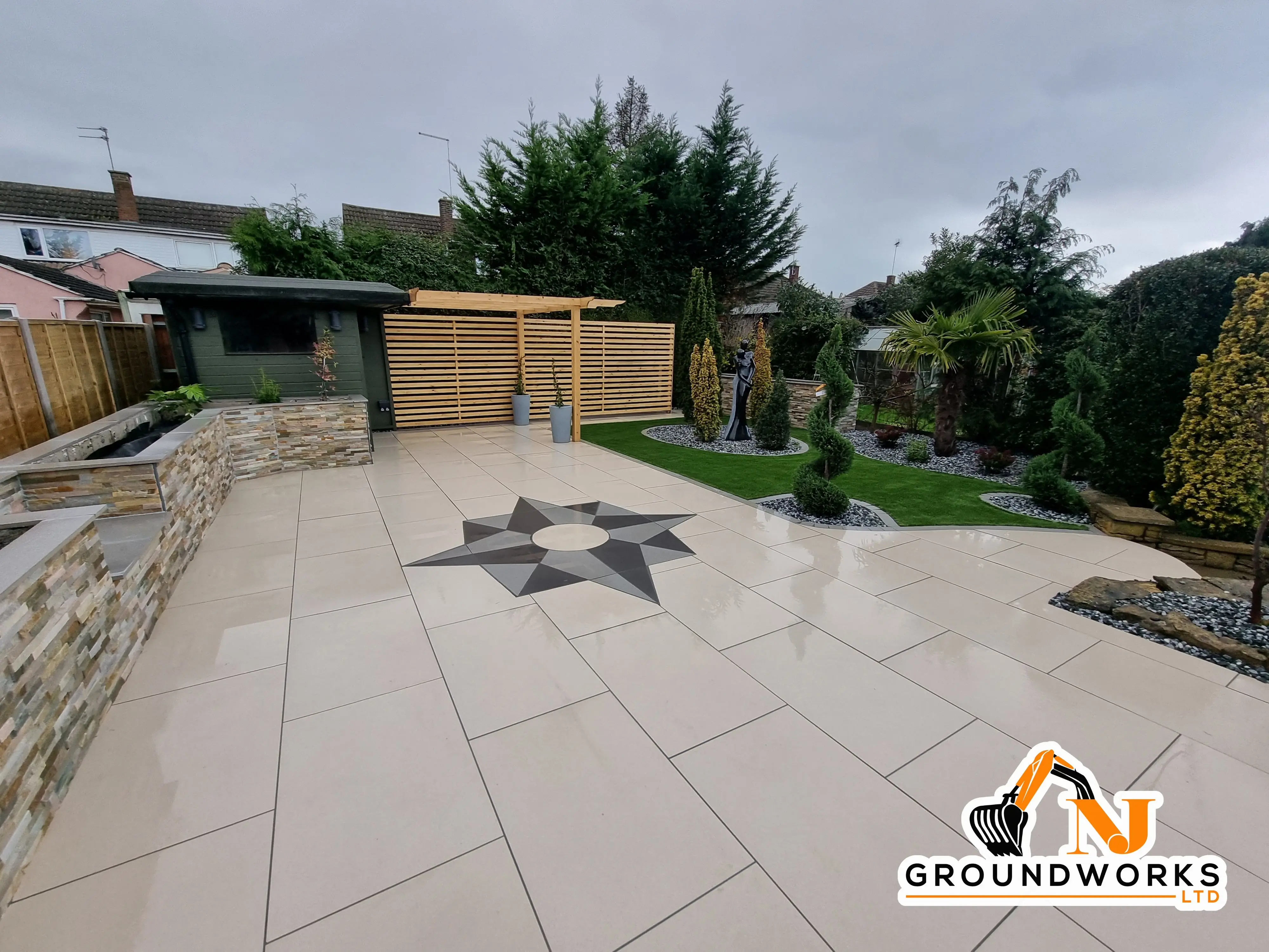NJ groundworks porcelain patio paving slabs peterborough natural patio sandstone mix pack cheap block garden transformation cheap landscaping