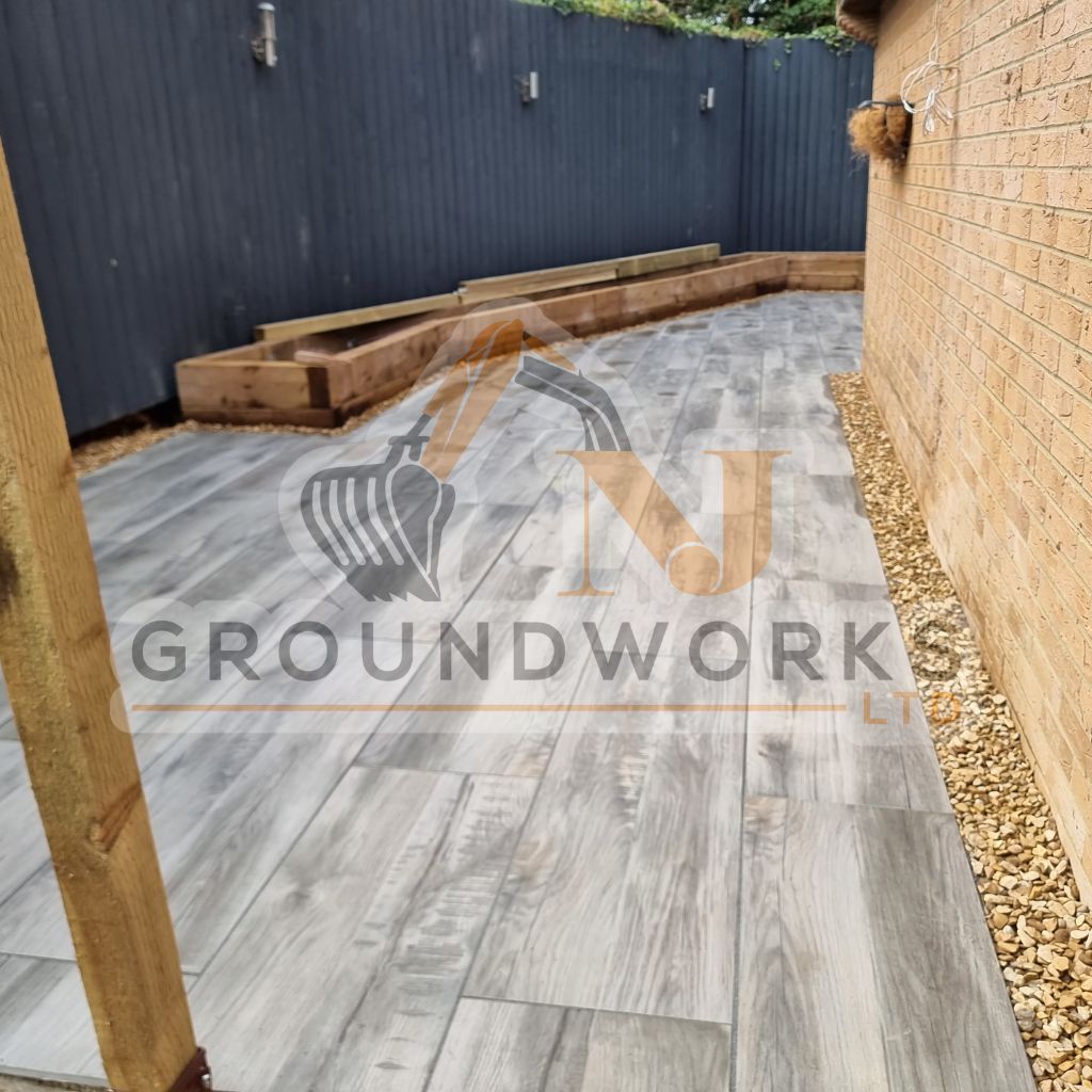 NJ groundworks porcelain patio paving slabs peterborough natural patio sandstone mix pack cheap block garden transformation cheap landscaping
