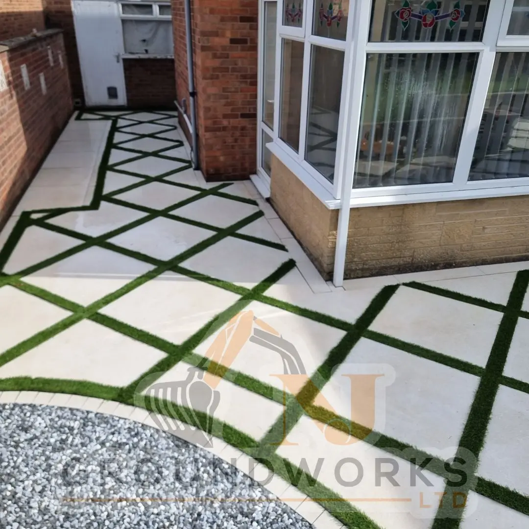 NJ groundworks porcelain patio paving slabs peterborough natural patio sandstone mix pack cheap block garden transformation cheap landscaping