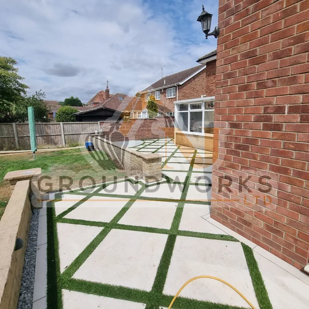NJ groundworks porcelain patio paving slabs peterborough natural patio sandstone mix pack cheap block garden transformation cheap landscaping