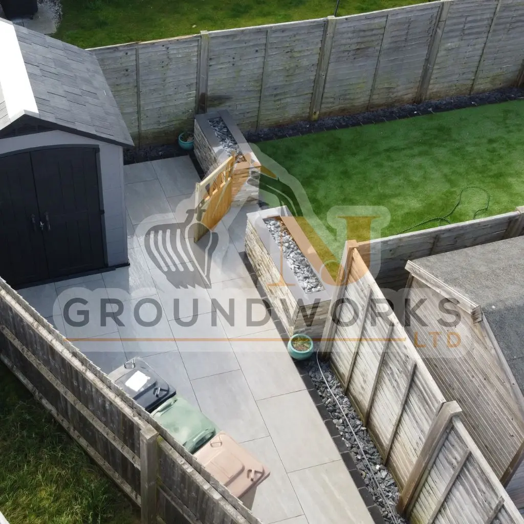 NJ groundworks porcelain patio paving slabs peterborough natural patio sandstone mix pack cheap block garden transformation cheap landscaping