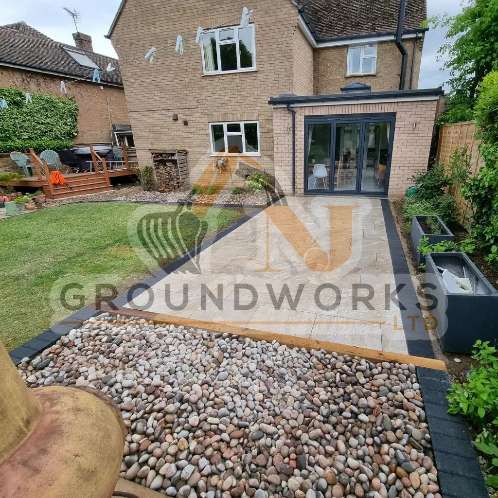 NJ groundworks porcelain patio paving slabs peterborough natural patio sandstone mix pack cheap block garden transformation cheap landscaping