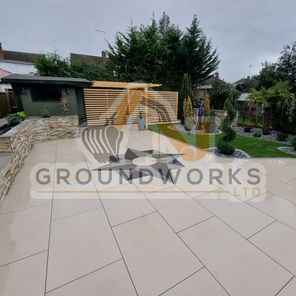 NJ groundworks porcelain patio paving slabs peterborough natural patio sandstone mix pack cheap block garden transformation cheap landscaping