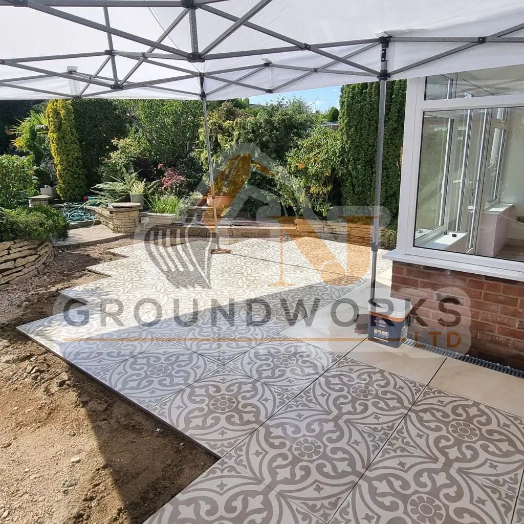 NJ groundworks porcelain patio paving slabs peterborough natural patio sandstone mix pack cheap block garden transformation cheap landscaping
