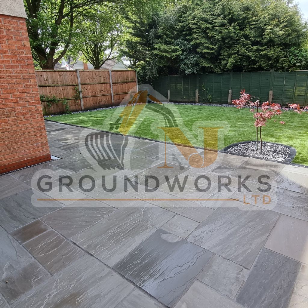 NJ groundworks porcelain patio paving slabs peterborough natural patio sandstone mix pack cheap block garden transformation cheap landscaping