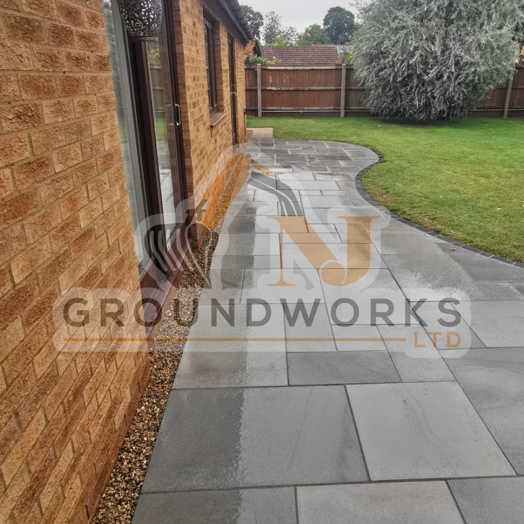 NJ groundworks porcelain patio paving slabs peterborough natural patio sandstone mix pack cheap block garden transformation cheap landscaping