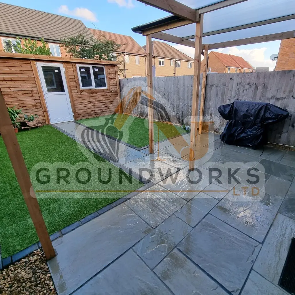 NJ groundworks porcelain patio paving slabs peterborough natural patio sandstone mix pack cheap block garden transformation cheap landscaping