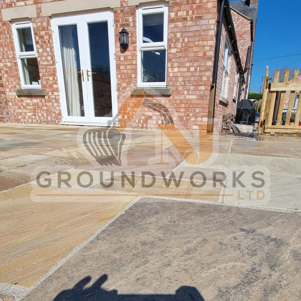 NJ groundworks porcelain patio paving slabs peterborough natural patio sandstone mix pack cheap block garden transformation cheap landscaping